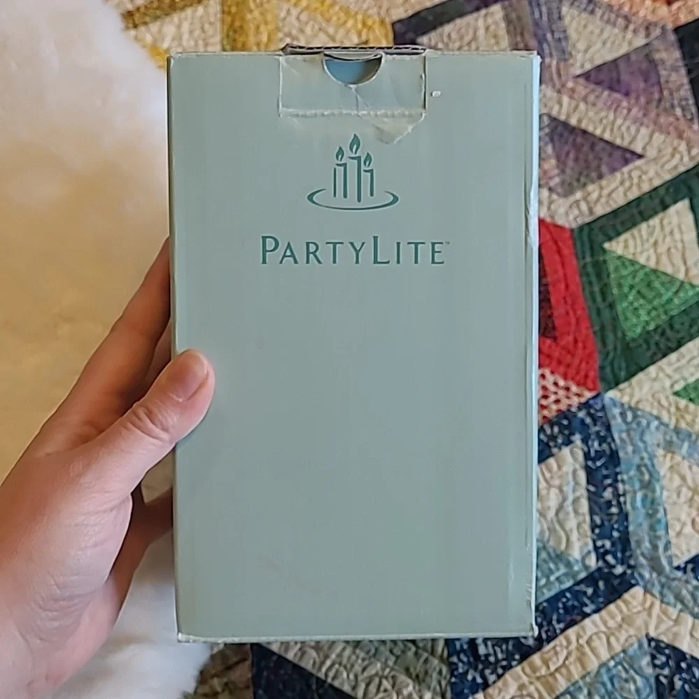 Vintage New 90's Partylite Quad Crystal Pillar Pedestal Candle Holder - Picture 4 of 12